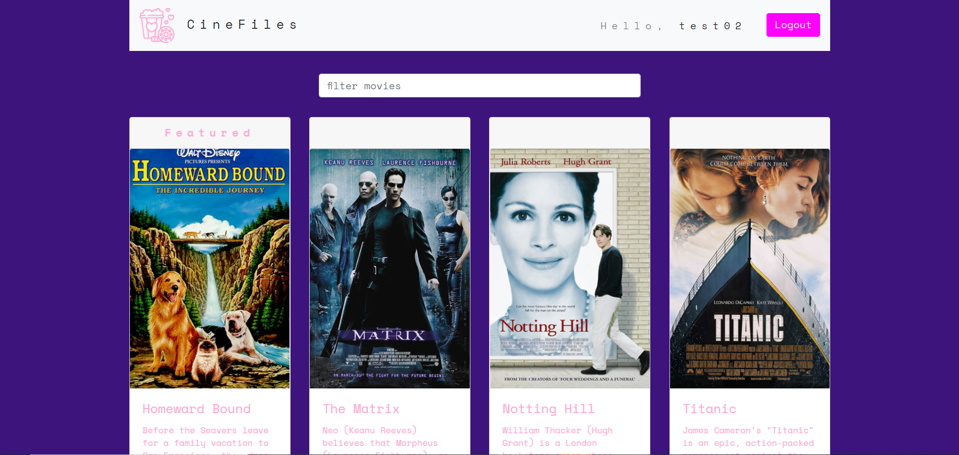 Project Movie Client React